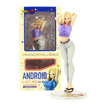 

Action Figure Dragon Ball Z Dragon Ball Gals Android NO.18 Ver.III PVC Anime Girls Figures Collectible Model Toy Doll 19cm