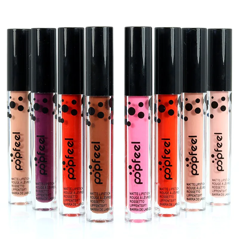 8 Color Long Lasting font b Lip b font Gloss Liquid Matte Lipstick Makeup font b