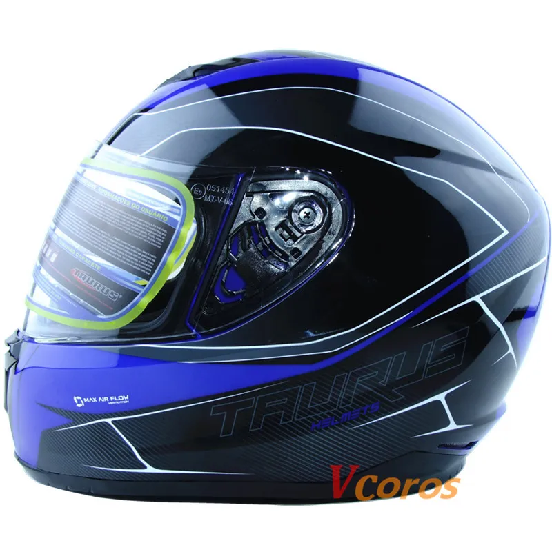 Vcoros Новое поступление XS размер мотоциклетный шлем Зимний Полнолицевой гоночный шлем capacete motoqueiro