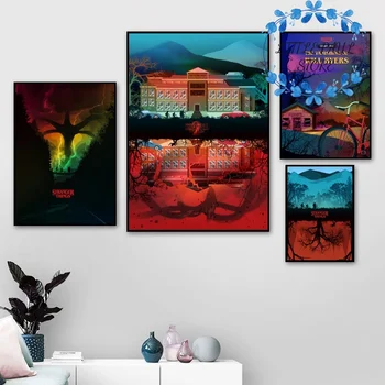 

Stranger Things Season Movie Posters Art Canvas Poster Wall Picture for Living Room No Frame