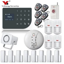 YoBang Security 433MHZ WIFI GSM Alarm System Touch Screen IOS Android APP Home Burglar Alarm System