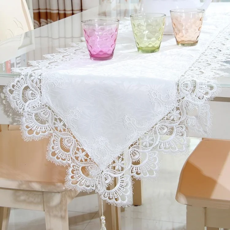 Vezon новое популярное элегантное жаккардовое кружевное скатерть Европа Свадебная вечеринка домашний круглый стол льняная ткань покрытие Текстиль декоративные полотенца