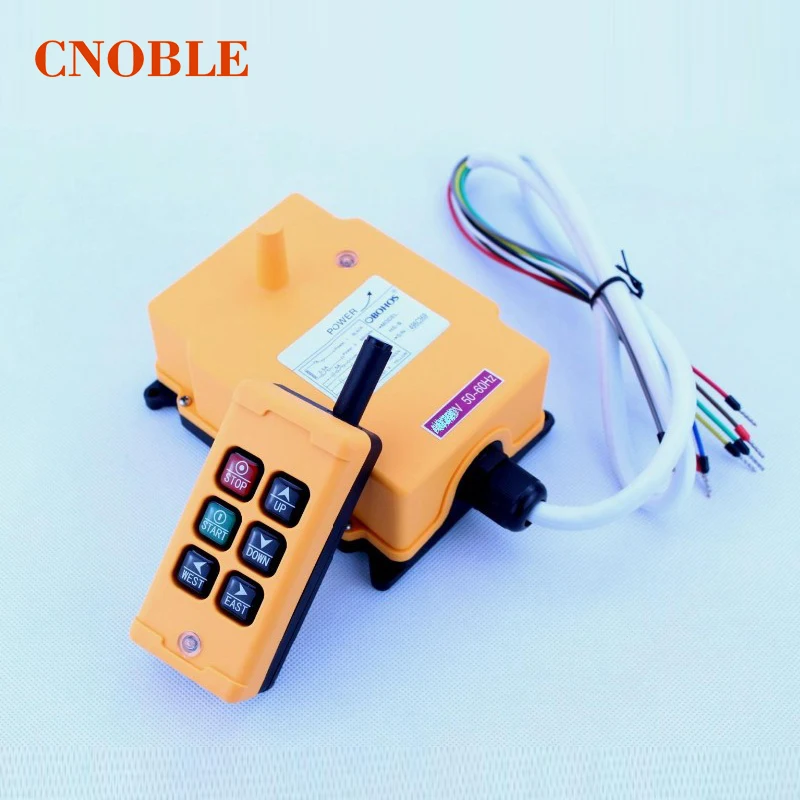 

1pcs HS-6 AC220V 6 Channels Control Hoist Crane Radio Remote Control System Industrial Remote Control No battery