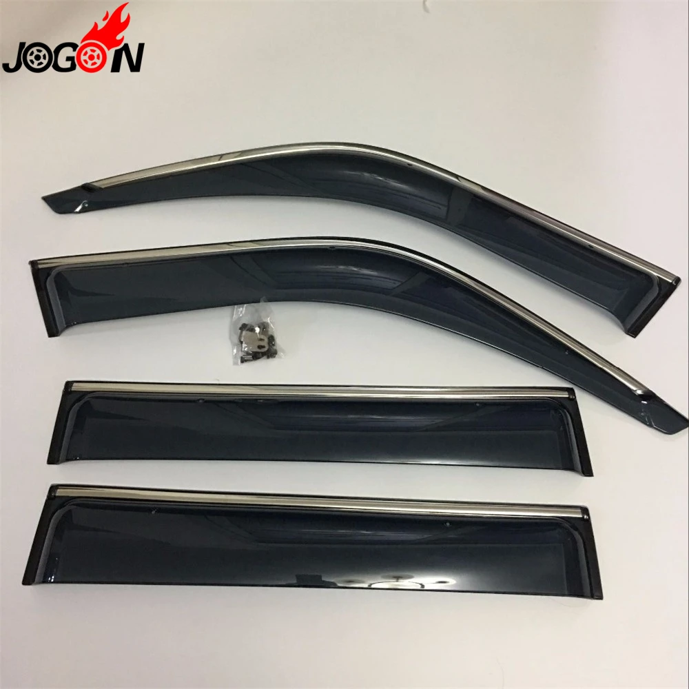 For Toyota Land Cruiser LC80 FJ80 Window Sun Rain Visors Vent Shade