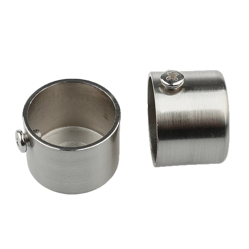 Set of 2 Premium Curtain Finials Recess Brackets Heads For 28mm Inner Diameter Rod, High Quality