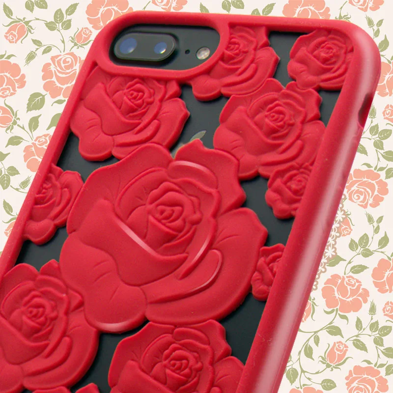 

Moeff Fashion Hollow Rose Luxury Cell Phone Case For iPhone 7 6 6S Plus Cases Soft Silicone Case for iphone 7 8 Back Phone Cover