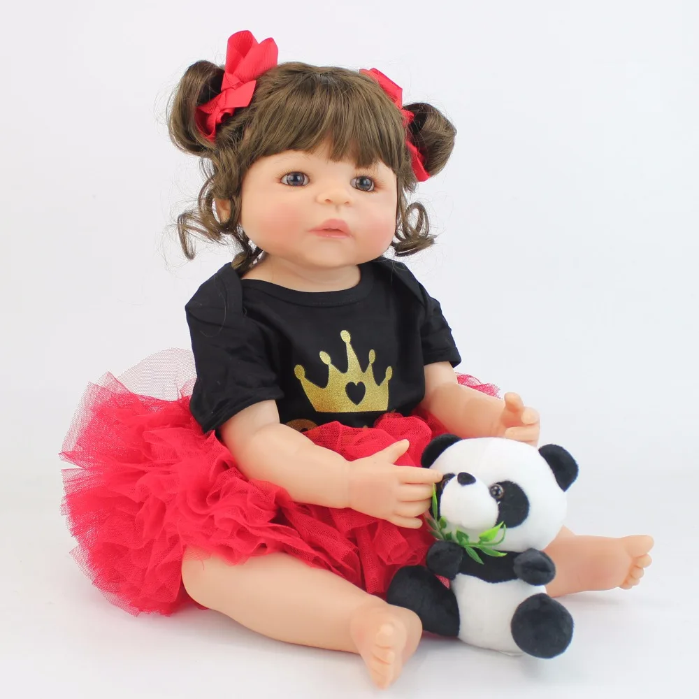 55 см полностью силиконовые куклы Reborn Baby Boneca виниловые восхитительные куклы для новорожденных, принцесс, малышей, Bebe Alive, игрушки для девочек, подарок на день рождения