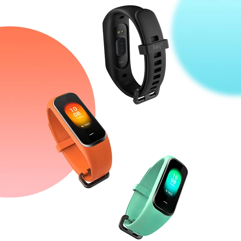 Предпродажа Xiaomi Hey Plus 1S Smartband 0,95 дюймов AMOLED цветной экран встроенный многофункциональный NFC пульсометр Hey+ 1S Band