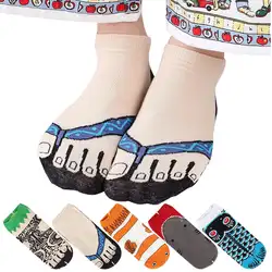Новинка; Летняя обувь в японском стиле Харадзюку носки милые забавные ручной работы суши печати Meias Kawaii нескользящих носочков Для женщин