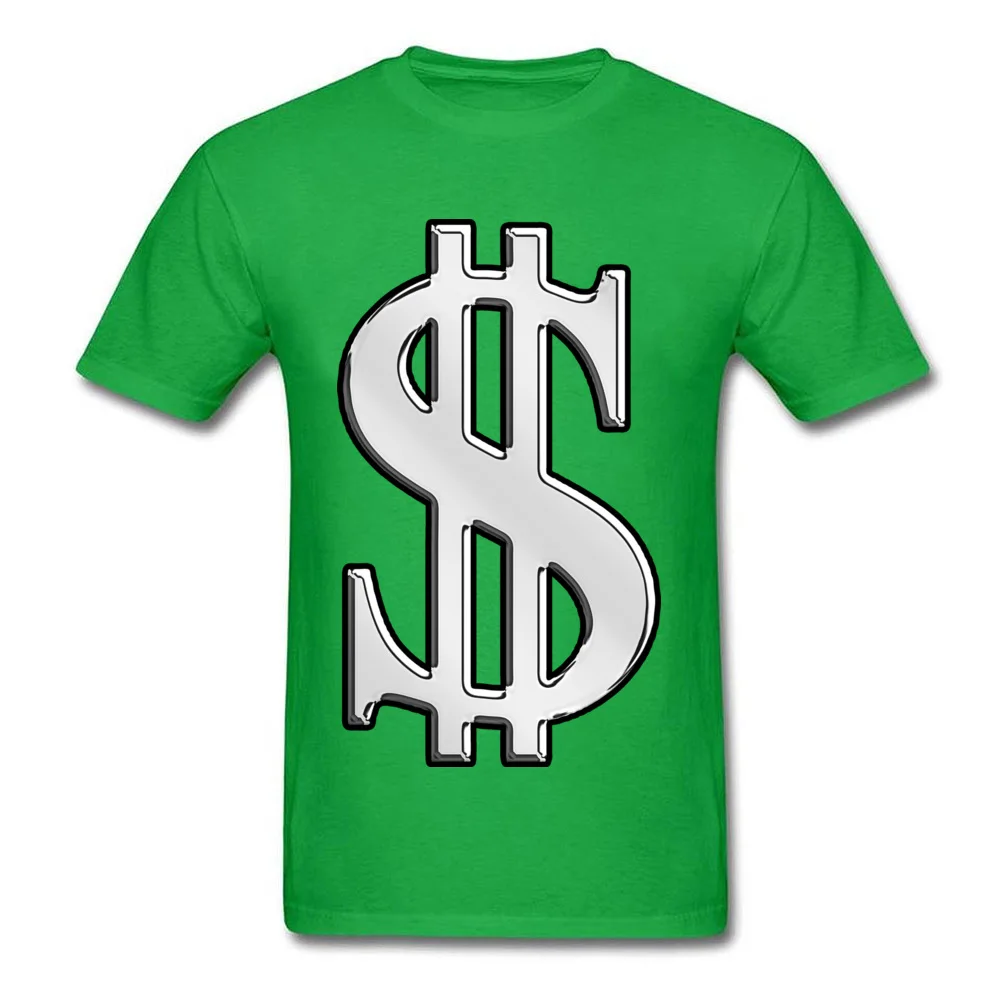 Men's Funny Fitness Tight Tops T Shirt Round Neck Summer Pure Cotton Tshirts Design Short Sleeve Cash Dollar Sign Tee Shirts Cash Dollar Sign green