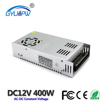 

Single Output Switch Power Supply DC12V Power Source 12V 33A 400W block Supply Transformer 110v 220v AC-DC SMPS for LED Lighting