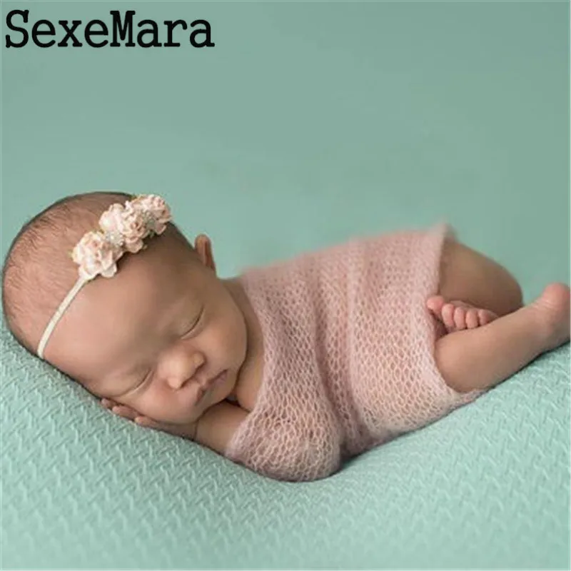 

Newborn Baby 40*60CM Soft Comfortable Mohair Wrap Cloth Photography Props Multifunctional Infant Costume Outfit Baby Photo Props