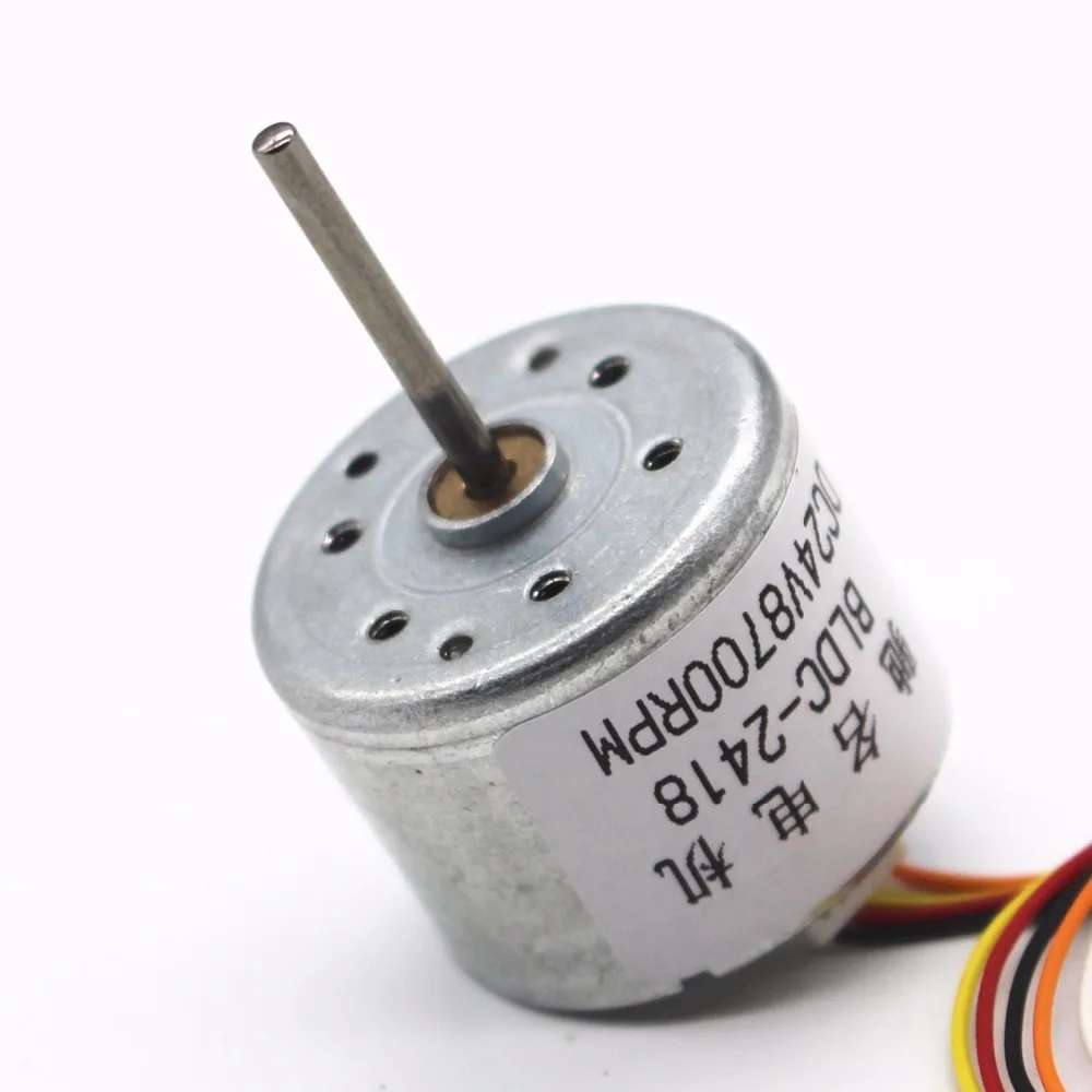 

2418 miniature brushless DC motor, PMW adjustable speed CW/CCW, with signal feedback 12V 24V small motor