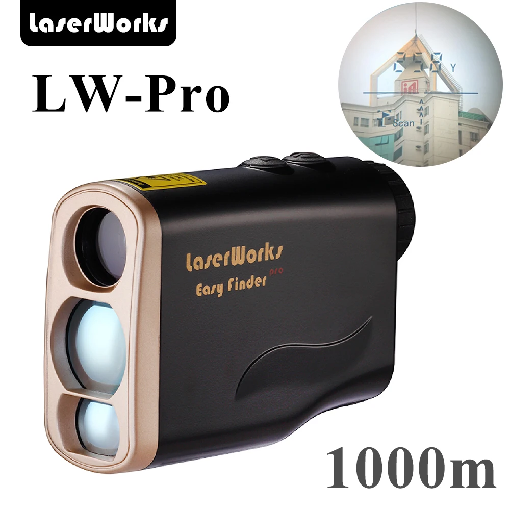 Laserworks Ultra Long 1000 meter hunting Laser Rangefinder multiple