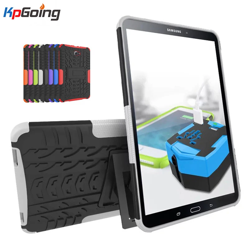 

For Samsung Galaxy Tab A 10.1 2016 T580 T585 Case Tough Armor Kickstand Stand Case Cover for Tab A 2016 LTE/Wifi T585 Shockproof