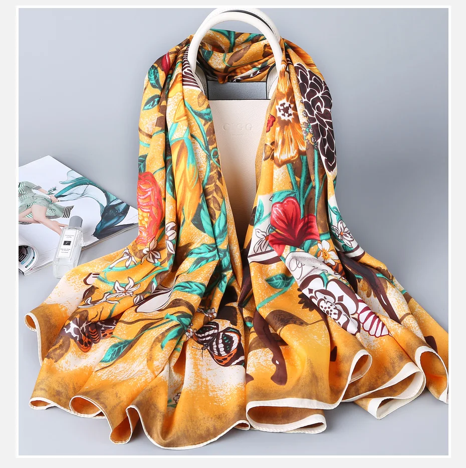 8 floral scarf