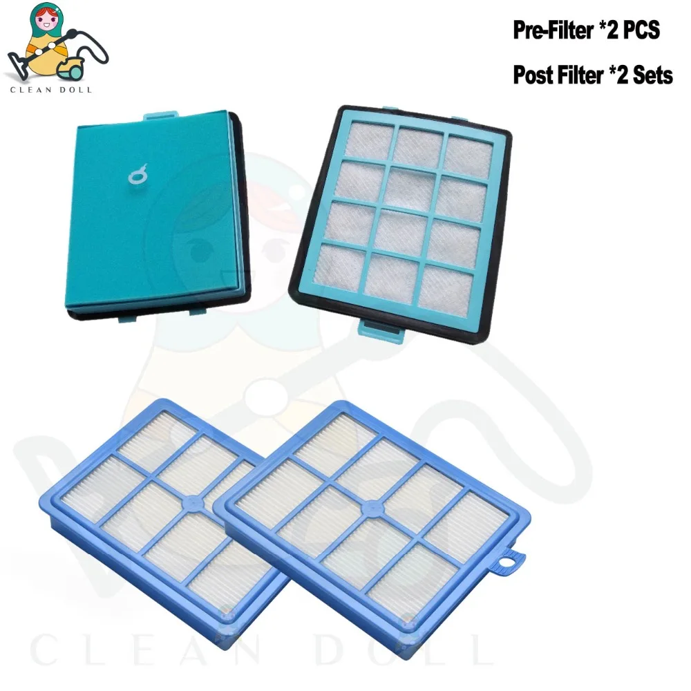 4 PACK Replacement HEPA Filters for vacuum cleaner Philips FC8760