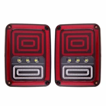 

2pcs Pair LED Reverse Brake Tail Lights With European Standard PlugsCar Light Replacement LIght For JEEP Wrangler