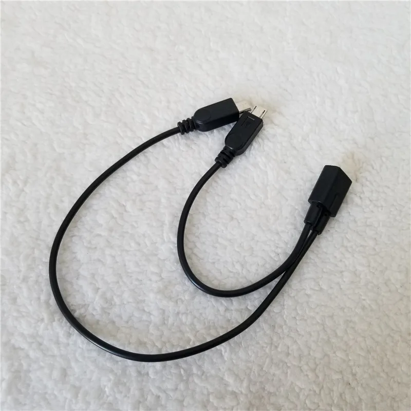 100 шт./лот Micro USB Женский к двойному штекеру Кабель адаптер от 1 до 2 разветвитель