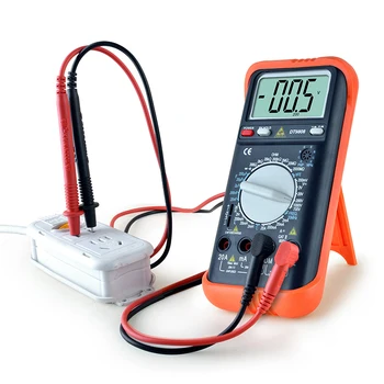 

ESR Capacitor Tester Digital Multimeter Mini DC/AC Voltmeter Indicator Electric Meter Set Probes Transistor Current Measurement