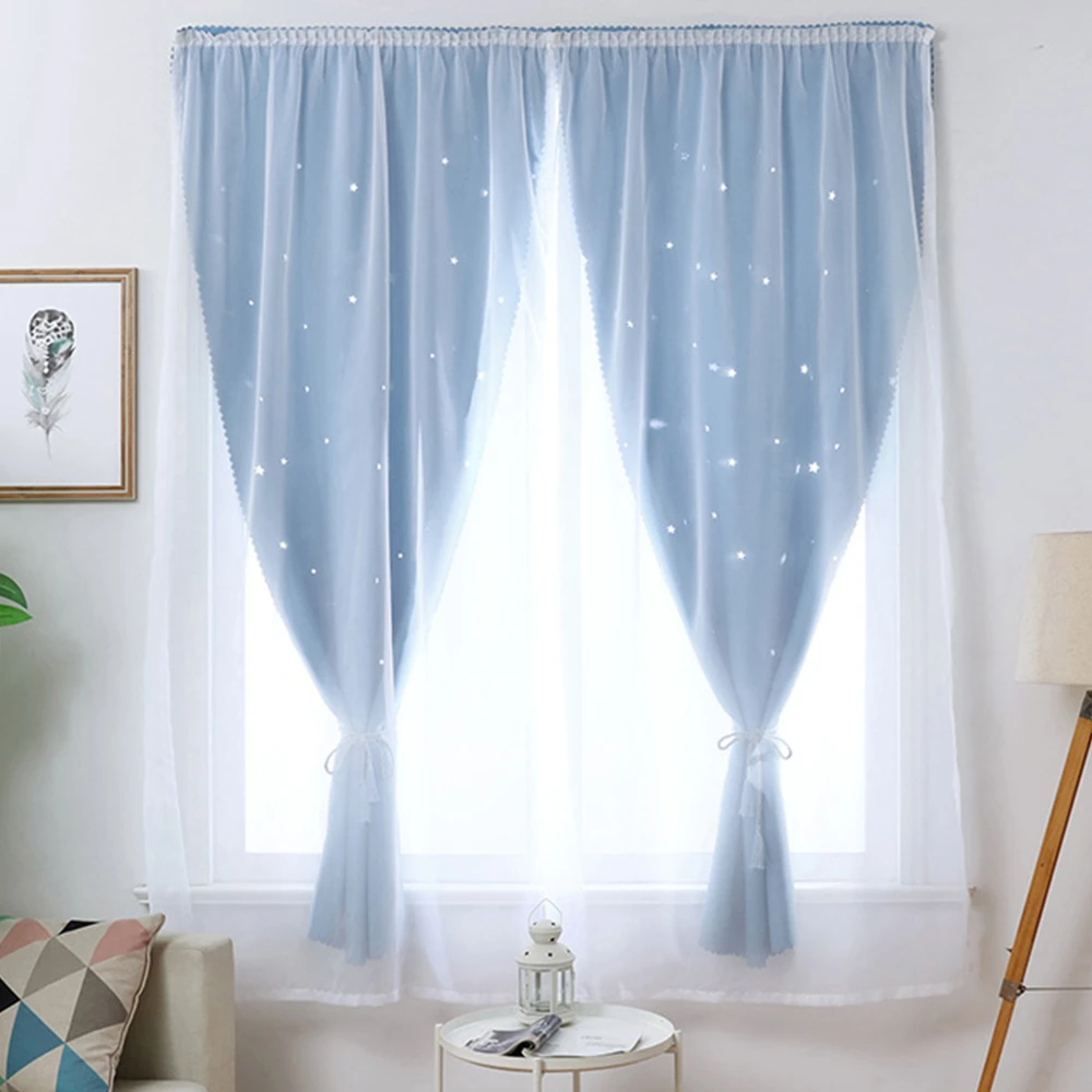 Ensueño soleado ventana para bebé dormitorio sólido pegados puerta cortinas cortina Panel cortinas velos de para la decoración|Cortinas| AliExpress