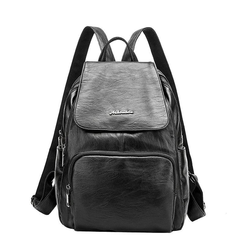 Designer Women's Backpacks Genuine Leather Female Backpack Women School