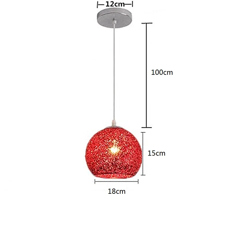 Подвесные светильники для спальни, магазин, красный светильник, кухонный остров, современный потолочный светильник, алюминиевый светильник, домашний внутренний светильник