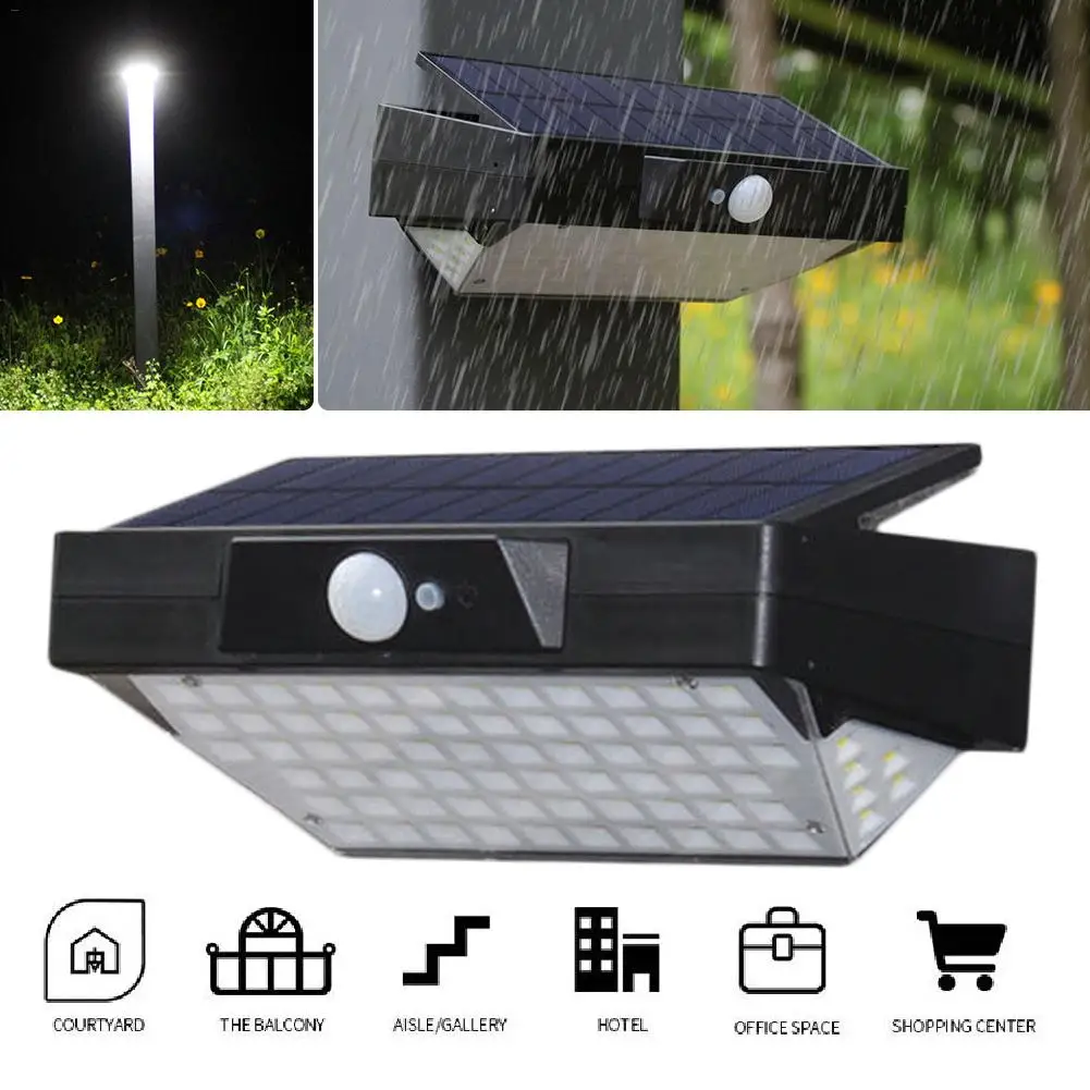 

Solar PIR Motion Sensor Garden Flood Light Foldable Wall Light Portable Outdoor Waterproof LED Solar Light Street Light
