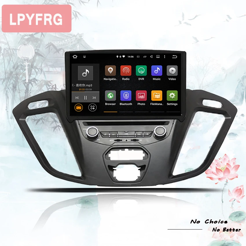 Sale 4+64G Android 9.0 Octa core car dvd player stereo gps NAVI radio auto dvr for FORD TOURNEO Transit 2013+ 3/4G lite head units 2