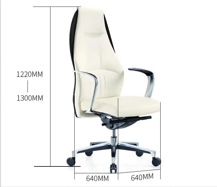 Кожаный стул босса Лежащего Компьютерные Кресла дома современный минималистский Председатель Конференции Дизайнерские офисные кресла