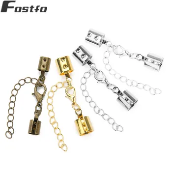 

20pc/lot 3/4/5/6/8mm Round Metal Copper Leather Cord Clasps Hooks for Bracelets Lobster Clasps Connectors Diy Jewelry Findings