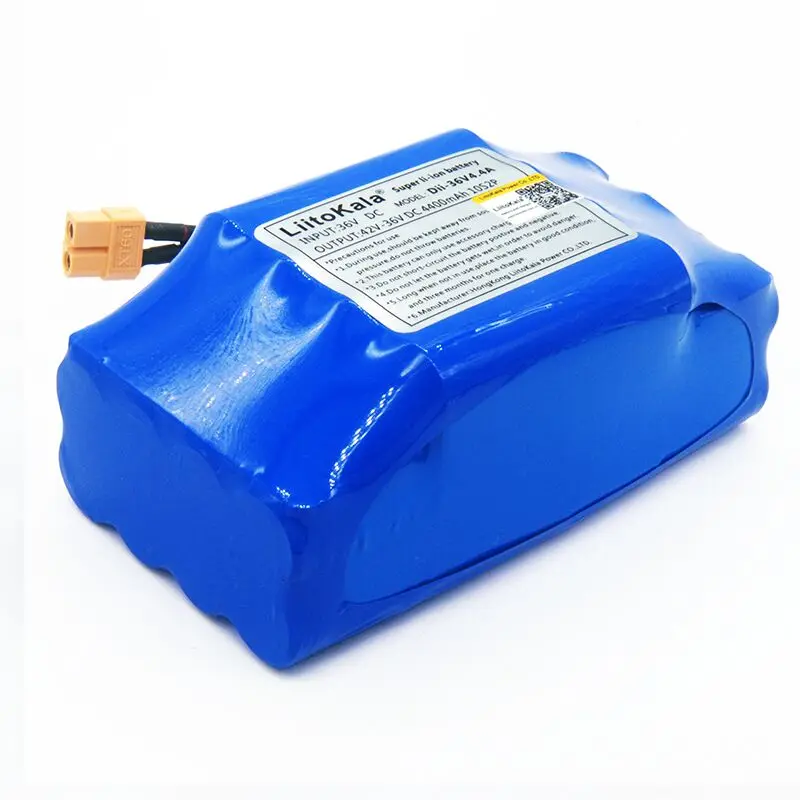 Pilha de Íon de Lítio para Scooter Novo Bateria Li-ion Recarregável 4400mah 4.4ah Elétrico Auto Equilíbrio Hoverboard Unicycle 36 v Mod. 1382505 - Image 3