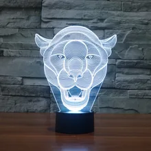 Lioness 3D лампа комната Спальня декоративный ночник украшение дома детский подарок