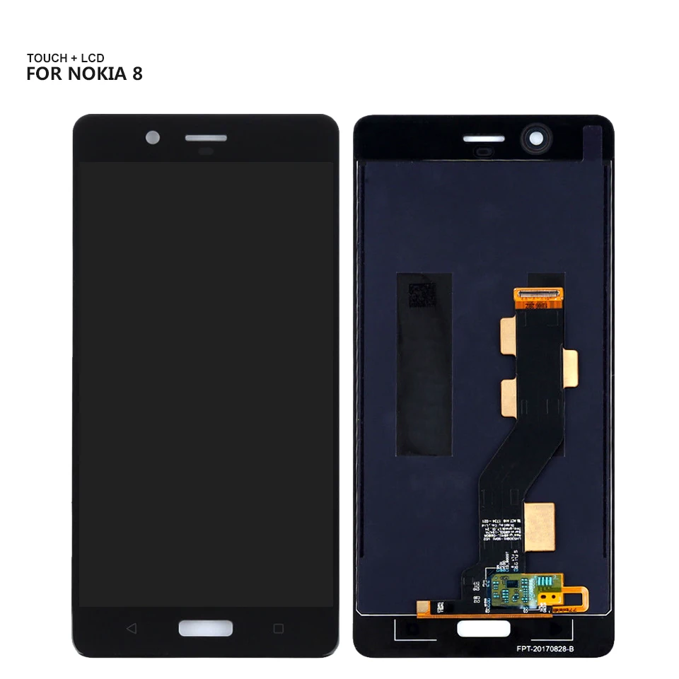 

For Nokia 8 LCD Display Monitor Panel Touch Screen Digitizer Glass Assembly for TA-1004 TA-1052 TA-1012 LCD