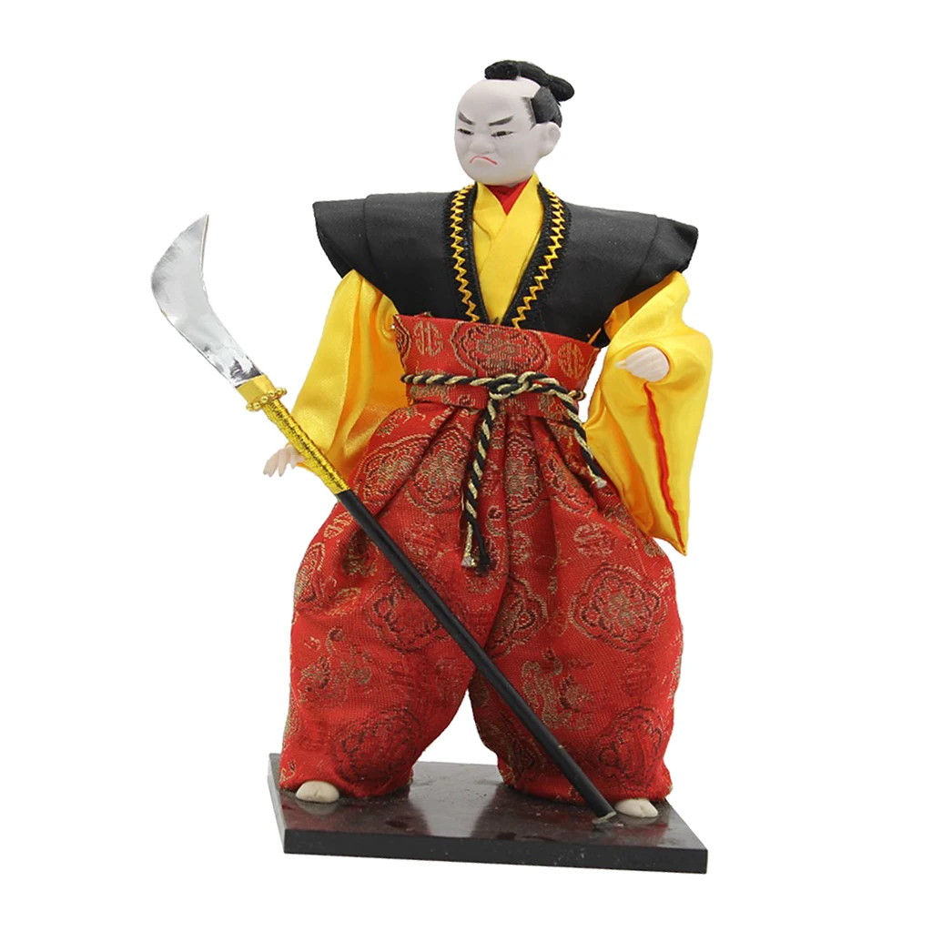 12inch Post-Modern Japanese Samurai Male Doll Oriental Dolls Model Craft #2 Japanese Geisha Kokeshi Dolls