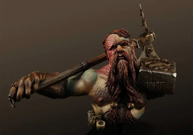 

[tuskmodel] 1:10 resin bust resin model kit Dwar