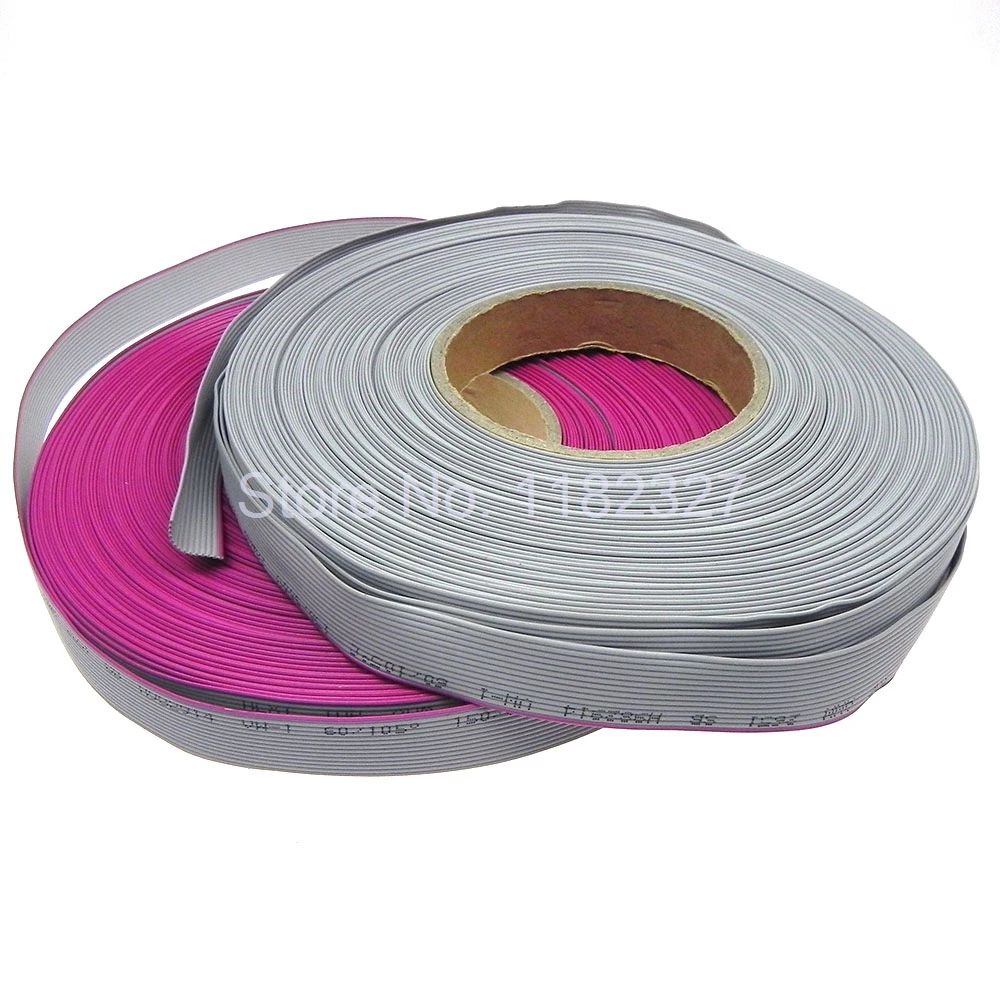 

(50 meters/lot) 14Pin 1.27mm pitch Grey Color IDC cable Flat Ribbon Cable