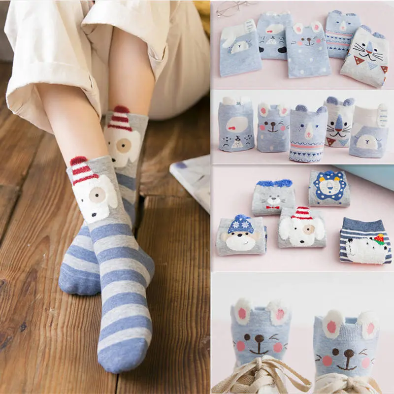 

KingDeng Cute Socks Funny lovely Moomin Korean Style Fashion Design Harajuku Sock Pink Lolita Party Women streetwear Ankle