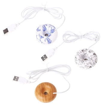 

Free_on Mini Portable Donuts USB Air Humidifier Purifier Floats Aroma Diffuser Steam