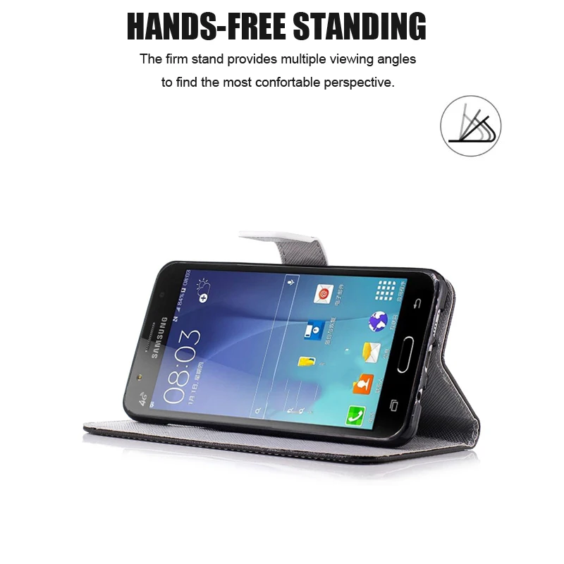 Кожаный чехол для телефона Samsung Galaxy J1 J3 J5 J7 2016 A3 A5 2017 A8 2018 Core Prime Grand G531 S6 S7 edge S9 S8