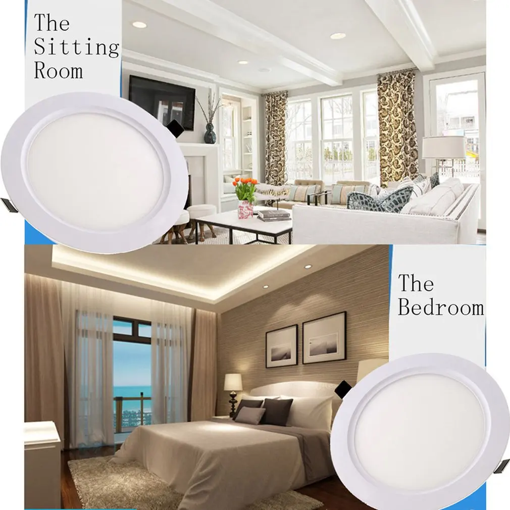LED Round Panel Light Ultra Thin Ceiling Lamp 3W/ 6W/9W/12W/15W/18W | Лампы и освещение