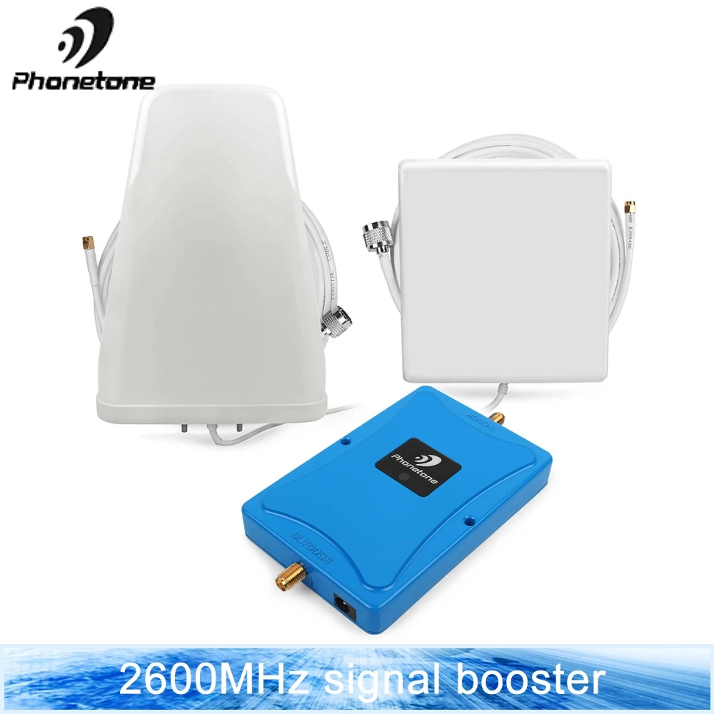 

Gain 70dB Mobile Signal Repeater 4G LTE 2600mhz (LTE Band 7) Mobile Signal Booster full set with LPDA/Panel Antenna & 15M Cable