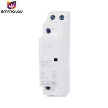 Небольшой AC Контактор GPCT-25A GPCT-20A GPCT-16A 1 P/Американская классификация проводов 2р 220 В однофазный din-рейку высокое Мощность реле; для дома; домашняя Толстая отеля ресторана
