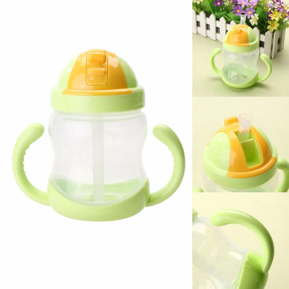 280ml Baby Feeding Bottle Cup Silicone Sippy Children Training Cups Drinking Water Bottles