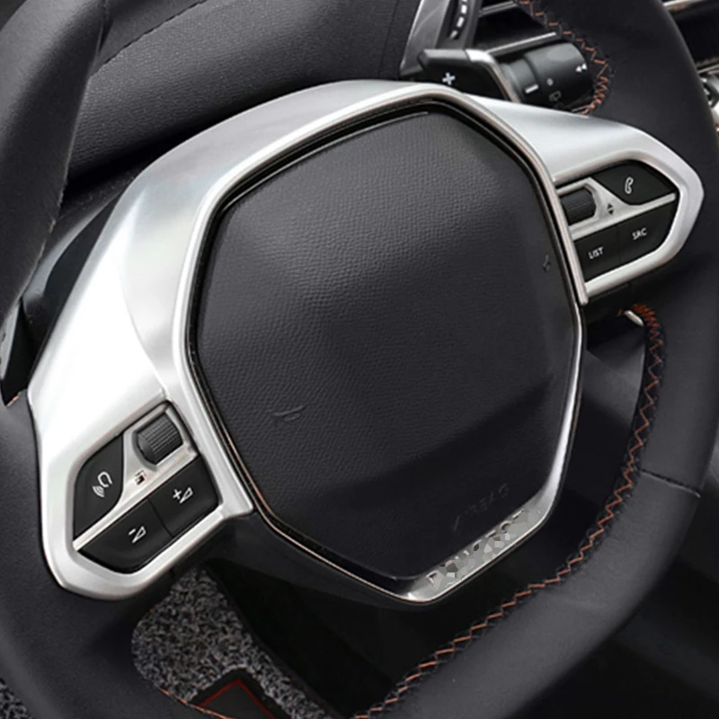 1 шт декоративная накладка на руль автомобиля для peugeot 508 1 шт декоративная накладка на руль автомобиля для peugeot 508