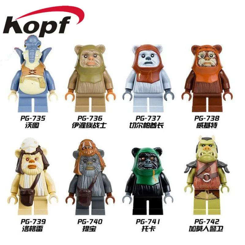 Single Sale Star Wars Ewok Village Tan Tokkat Wicket Logray 10236 Battle of Endor 8038 Building