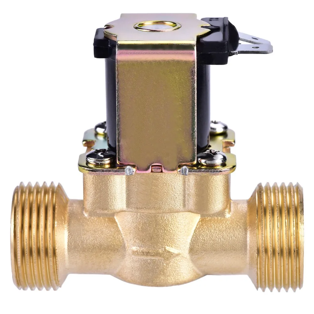 Elettrovalvola a solenoide elettrica 3/4G ,Elettrico elettrovalvola Solenoid Valve in ottone normalmente chiuso di DC 12V per controllo delle acque Elettrovalvola a solenoide elettrica 3/4G ,Elettrico elettrovalvola Solenoid Valve in ottone normalmente chiuso di DC 12V per controllo delle acque