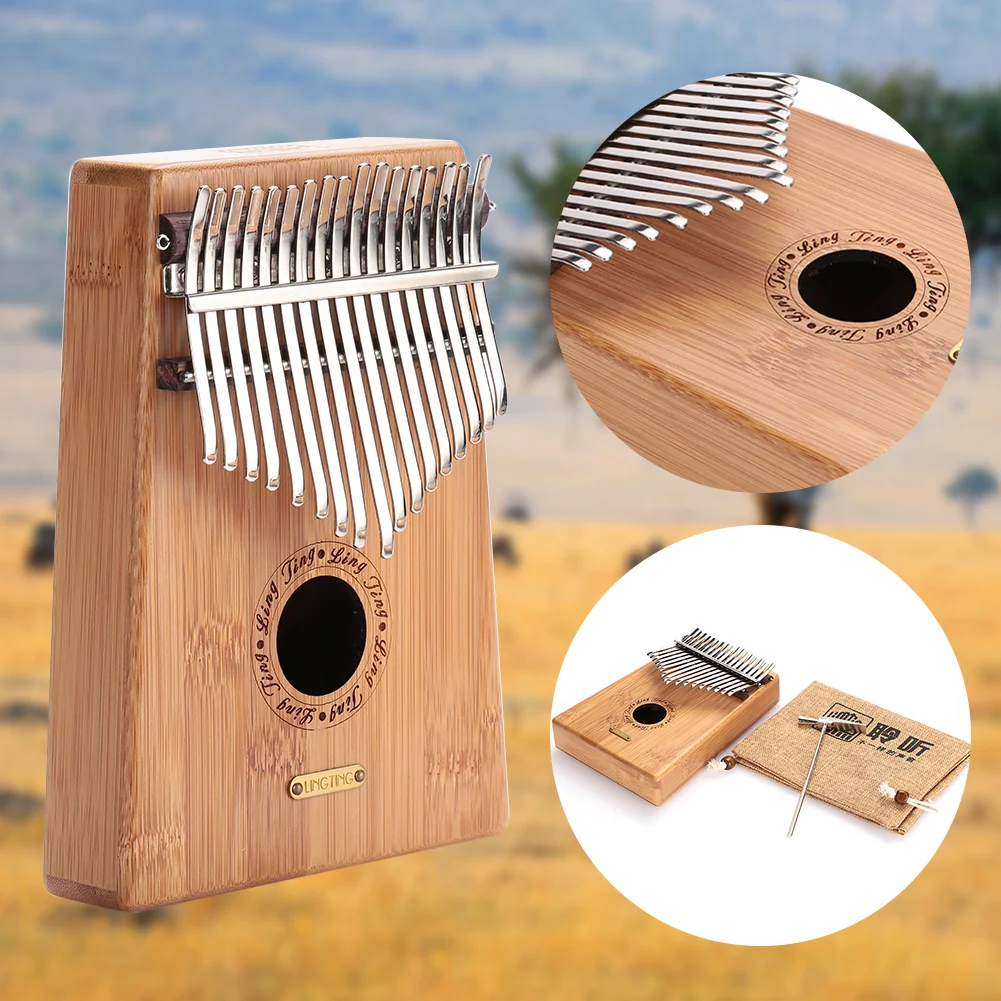 

Student Mbira Thumb Piano Solid Kalimba Bamboo Sturdy African Musical Instruments Exquisite