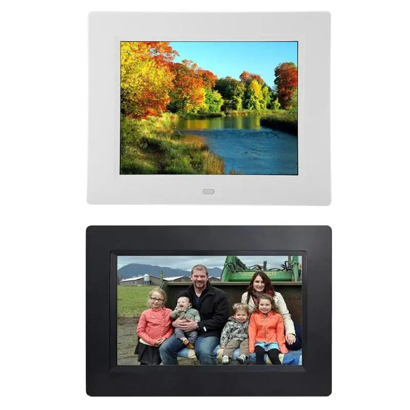

7 Inch HD LED Digital Screen Digital Photo Frame 800x480 Electronic Calendar Alarm Timer Switch Video Player US Plug Promotion