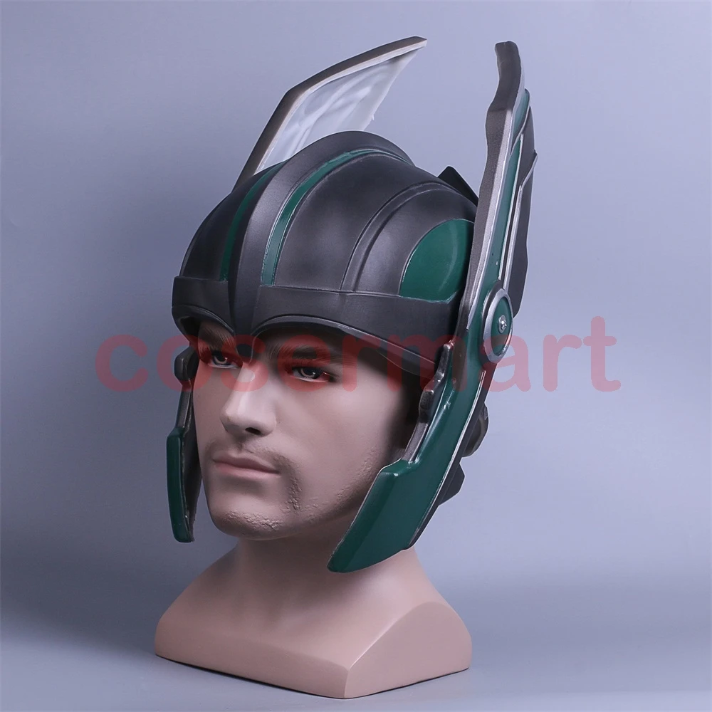 2017 Thor 3 Ragnarok Helmet Cosplay Thor Helmet PVC Mask Handmade Halloween Mask Caps New (3)